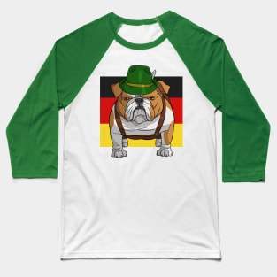 English Bulldog German Oktoberfest Baseball T-Shirt